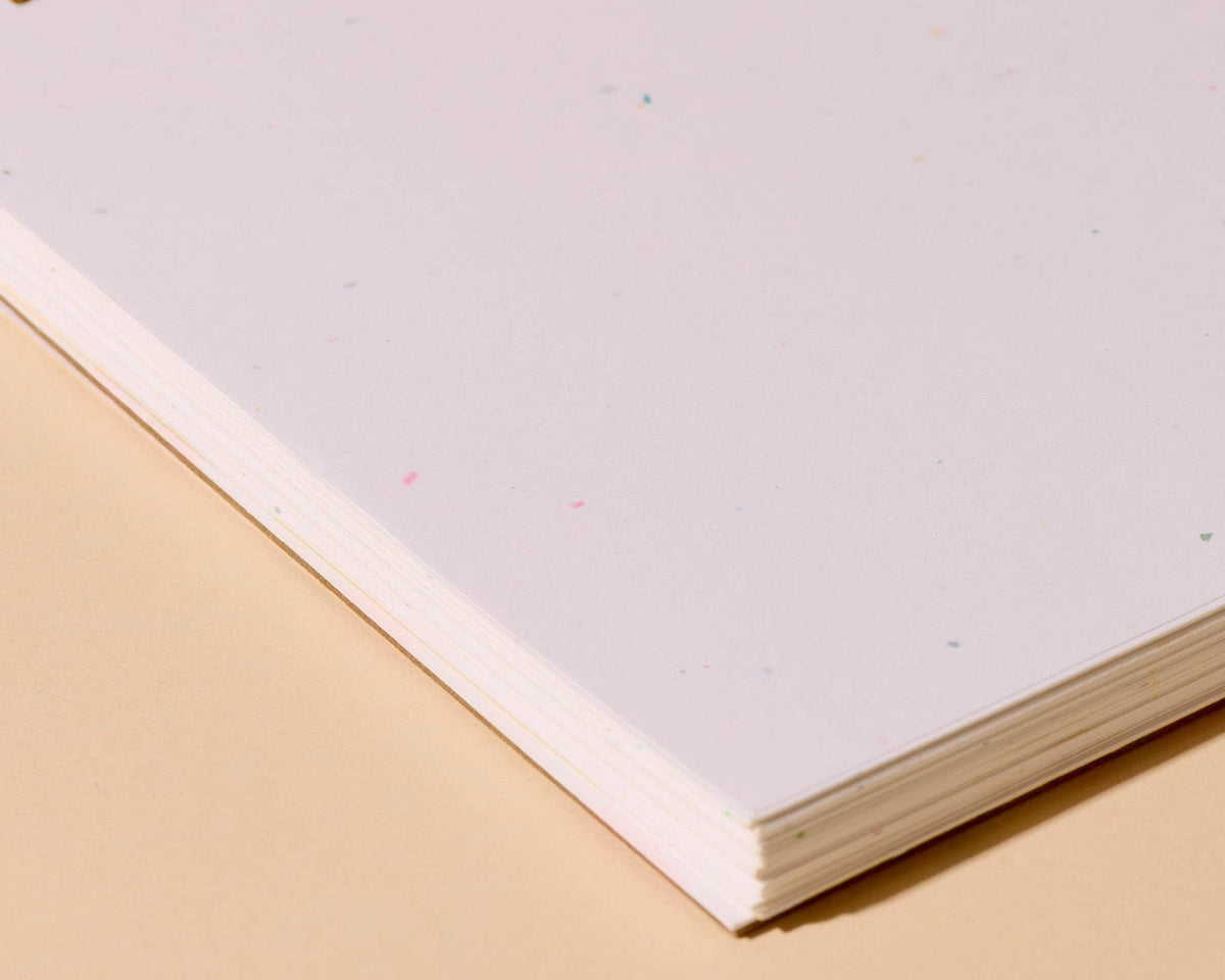 Violets Letterpress Doodlebook (Unlined)