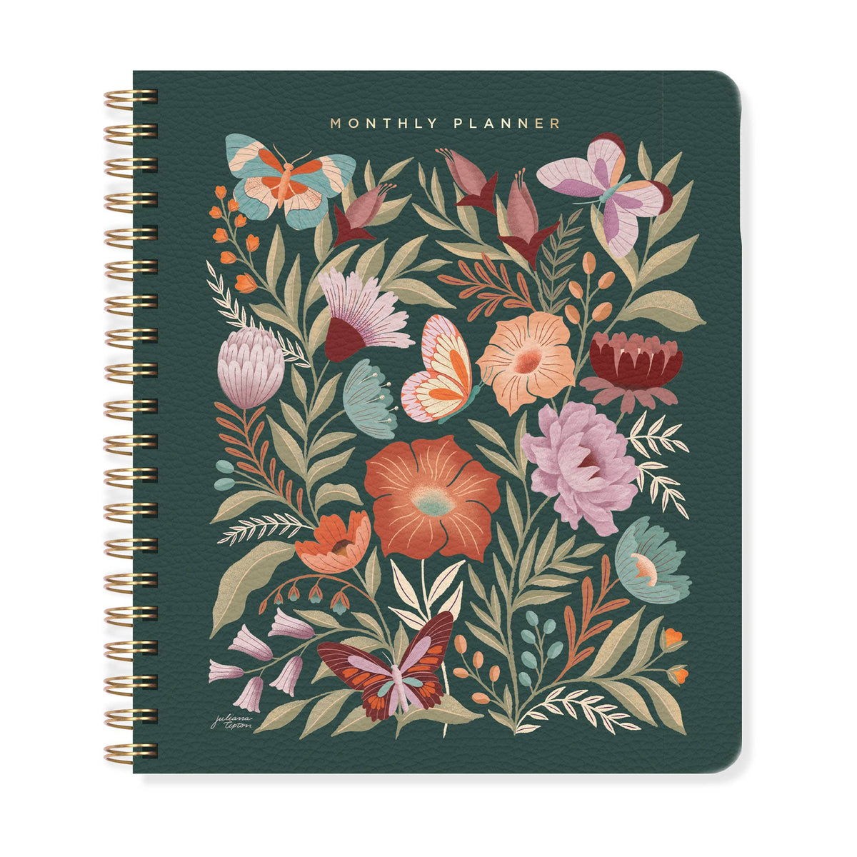Flowers Undated Monthly Planner