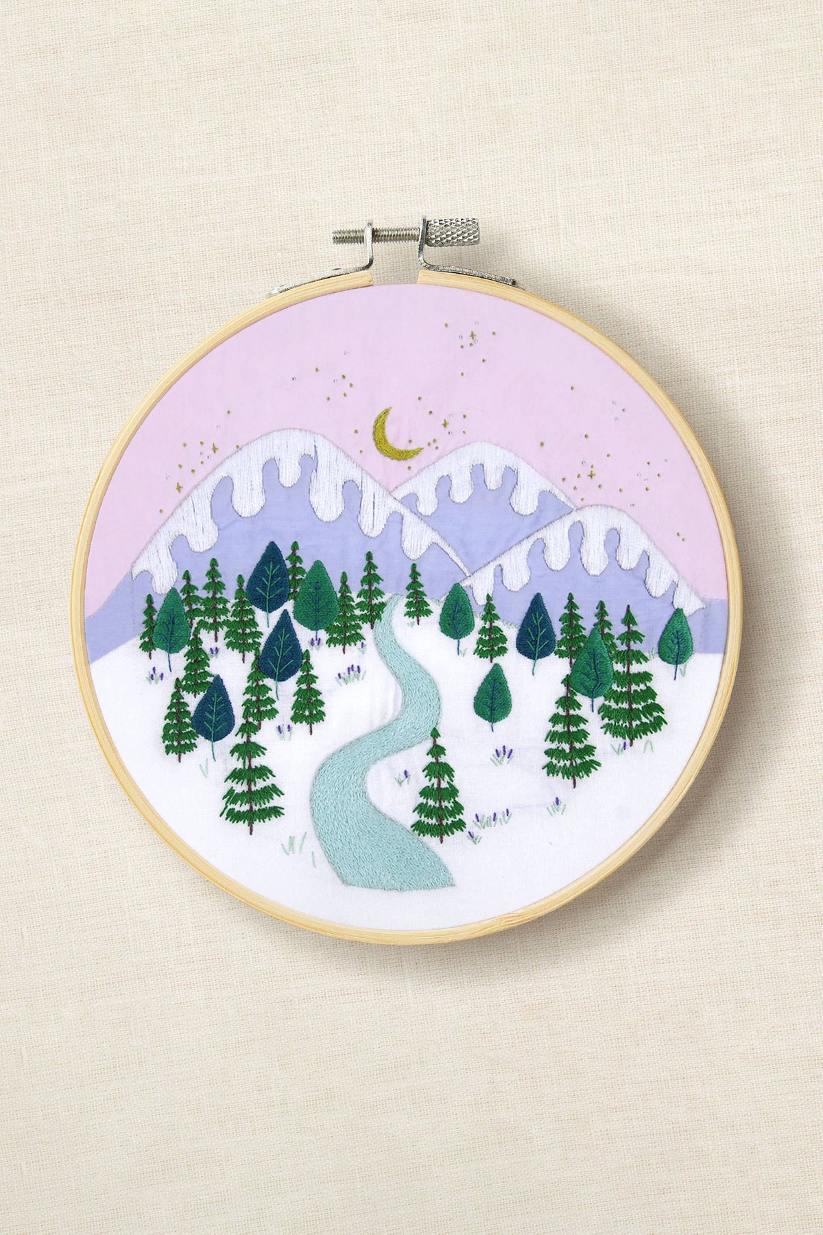 Winter Landscape Embroidery Kit