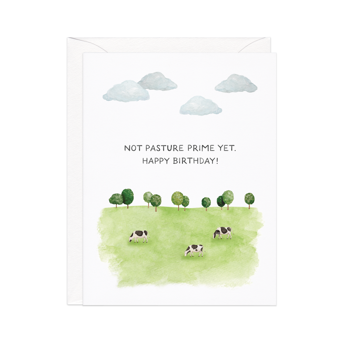 Not Pasture Prime Birthday Card