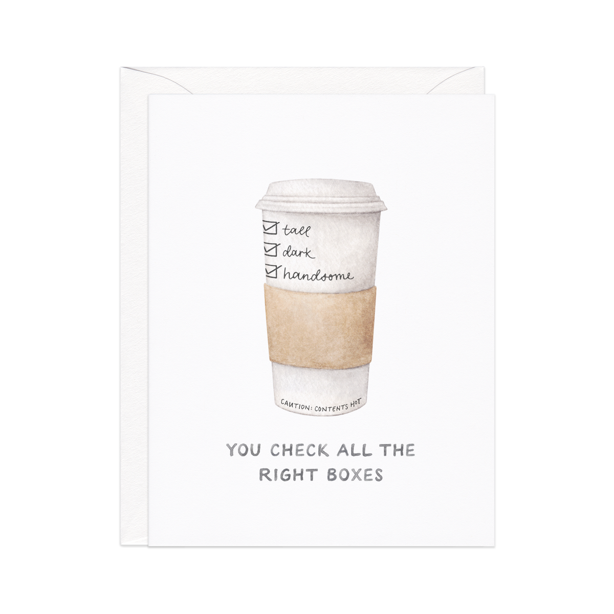 Tall Dark Handsome Love Card