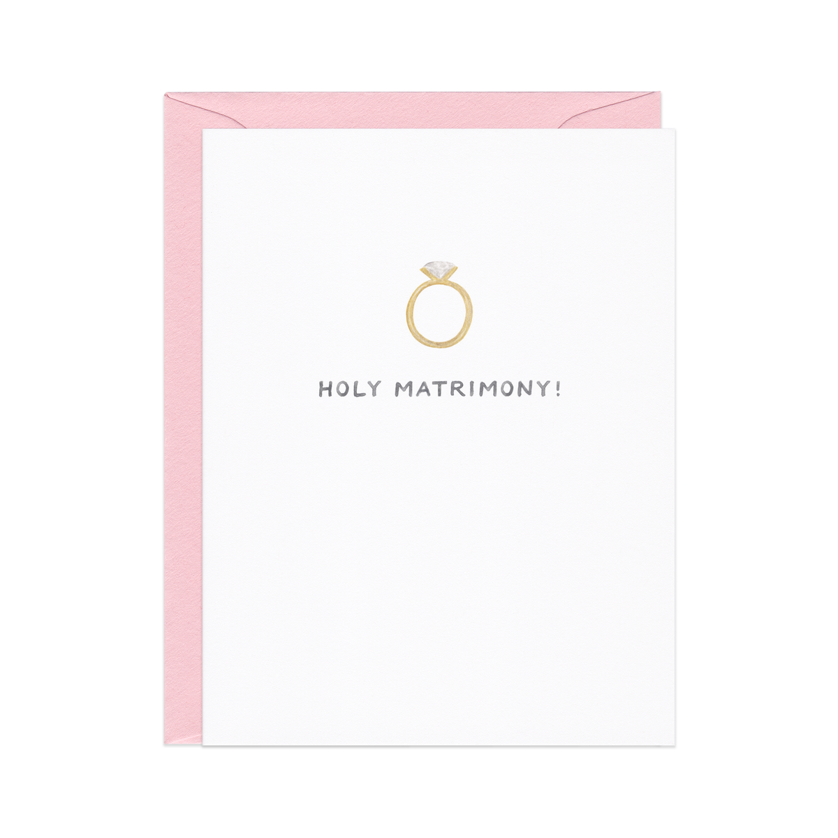 Holy Matrimony Wedding Card