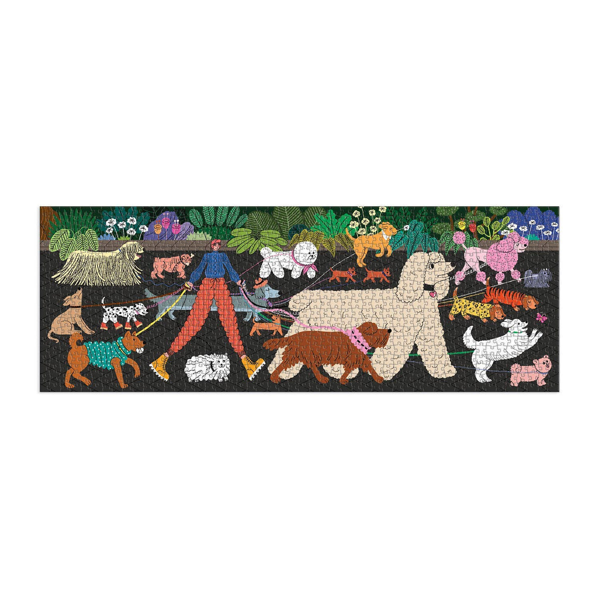 Dog Walk 1000 Piece Panoramic Puzzle
