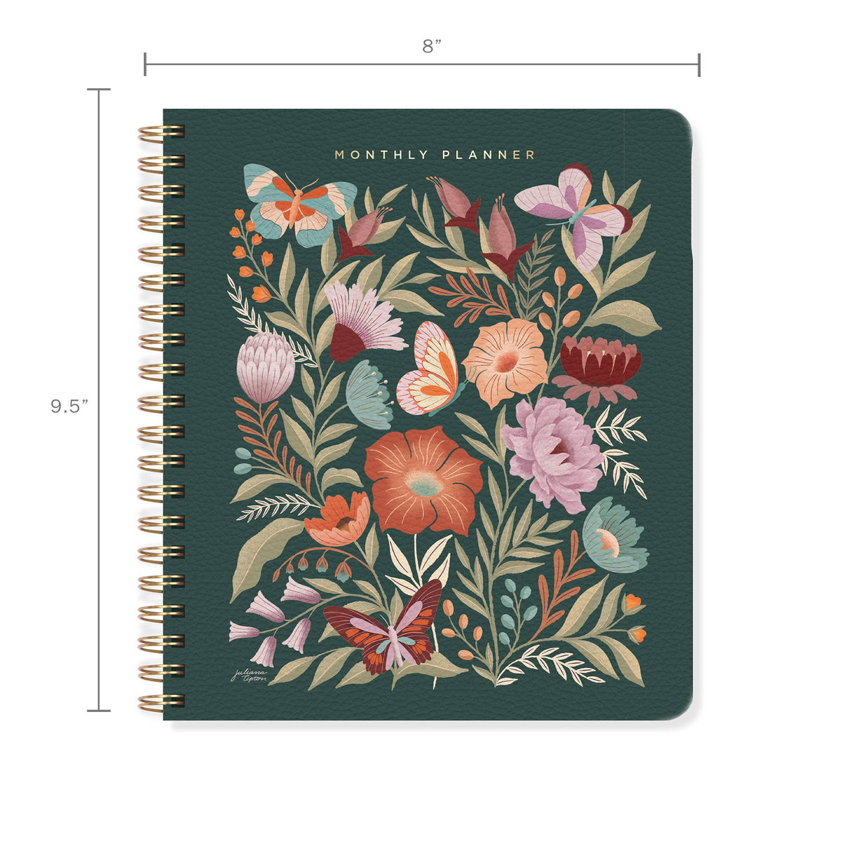 Flowers Undated Monthly Planner