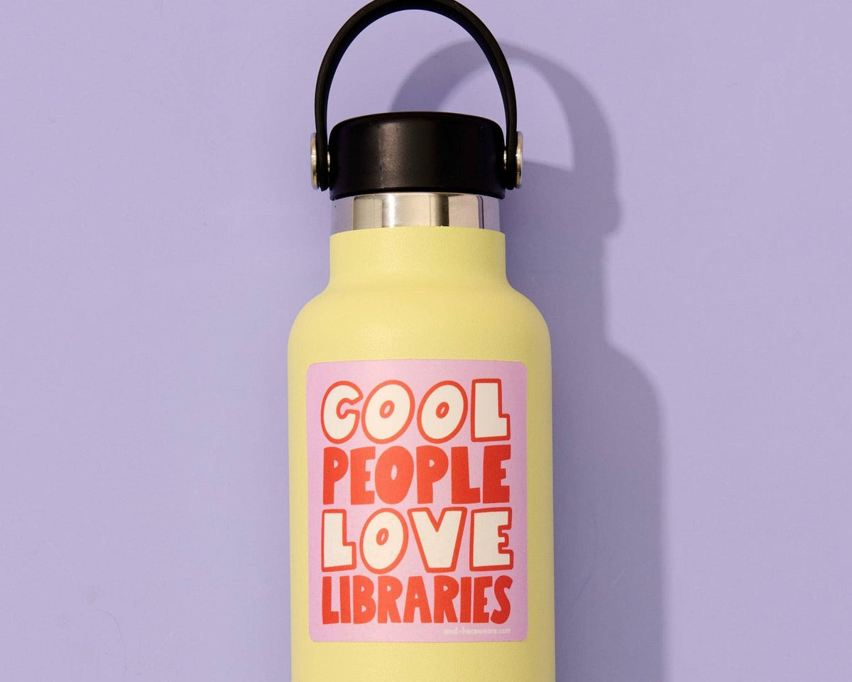 Cool People Love Libraries Sticker