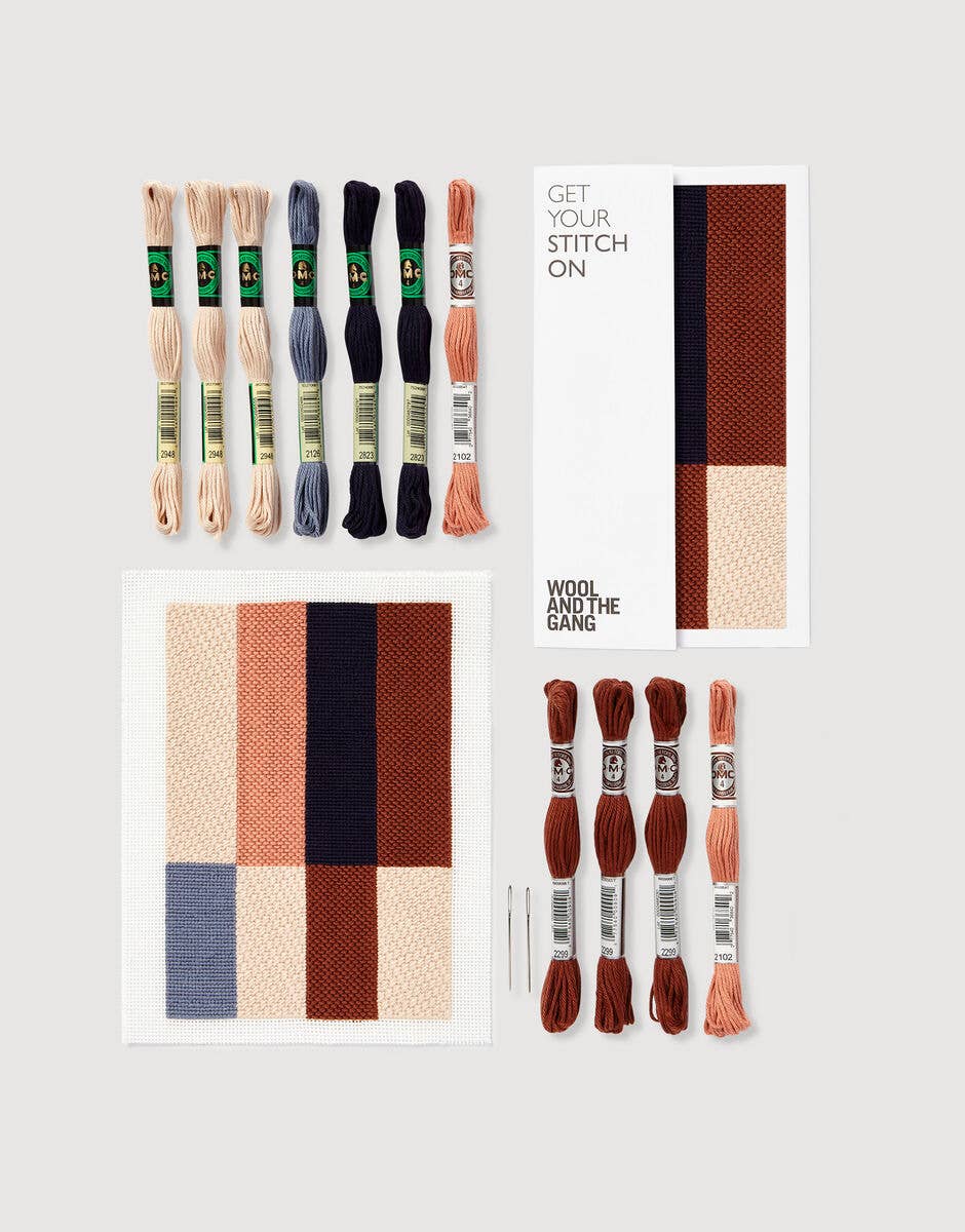 Wool and the Gang Color Block Needlepoint Kit