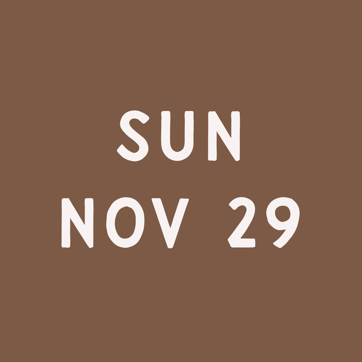 11/29 Weekend Craft Club!