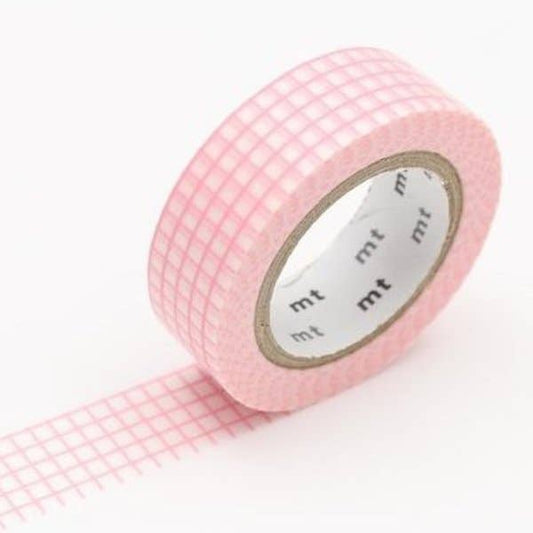 Pink Graph Washi Tape Roll