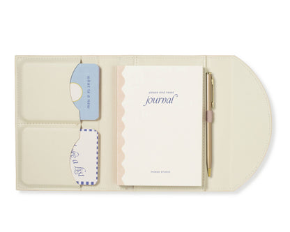 Pause and Reset Journal Folio with Prompt Cards