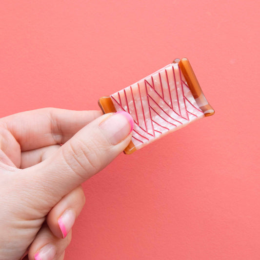 Thread Spool Mini Hair Claw