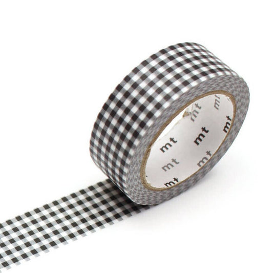 Checkered Black Washi Tape Roll