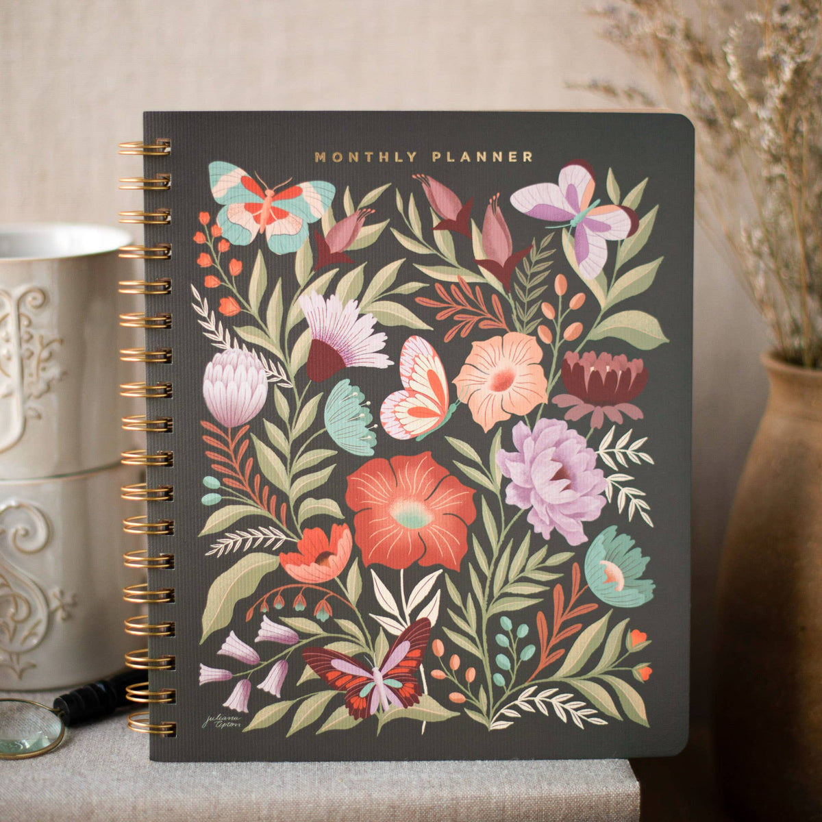 Flowers Undated Monthly Planner