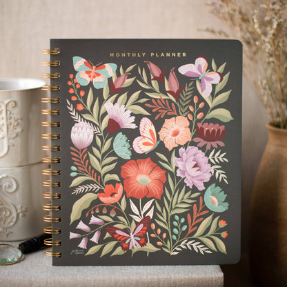 Flowers Undated Monthly Planner