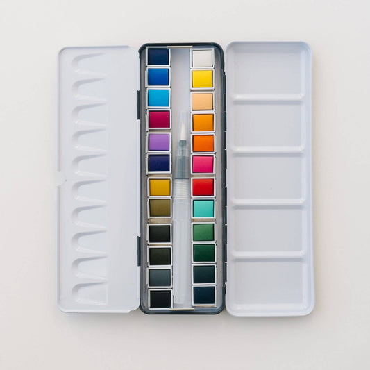 Watercolor Paint Palette (24 Colors)