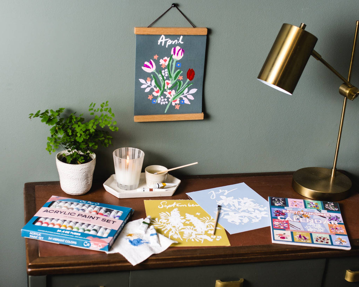 Paint-by-Number Calendar Kit (Undated)