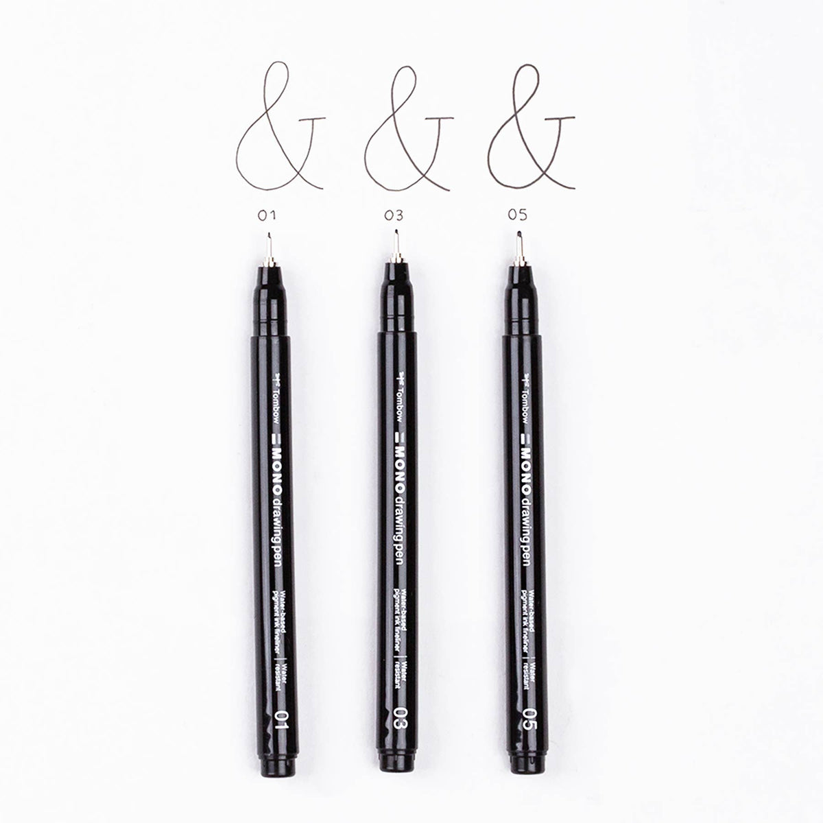 Black Drawing Pens - 3-Pack