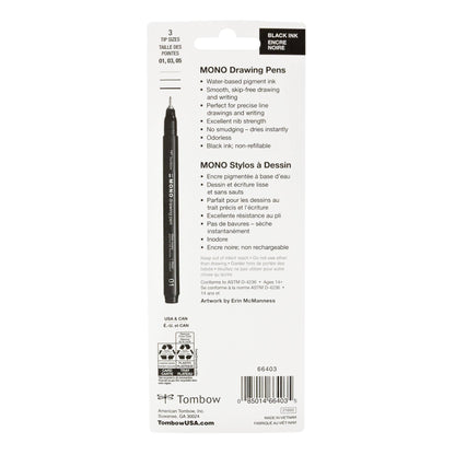 Black Drawing Pens - 3-Pack