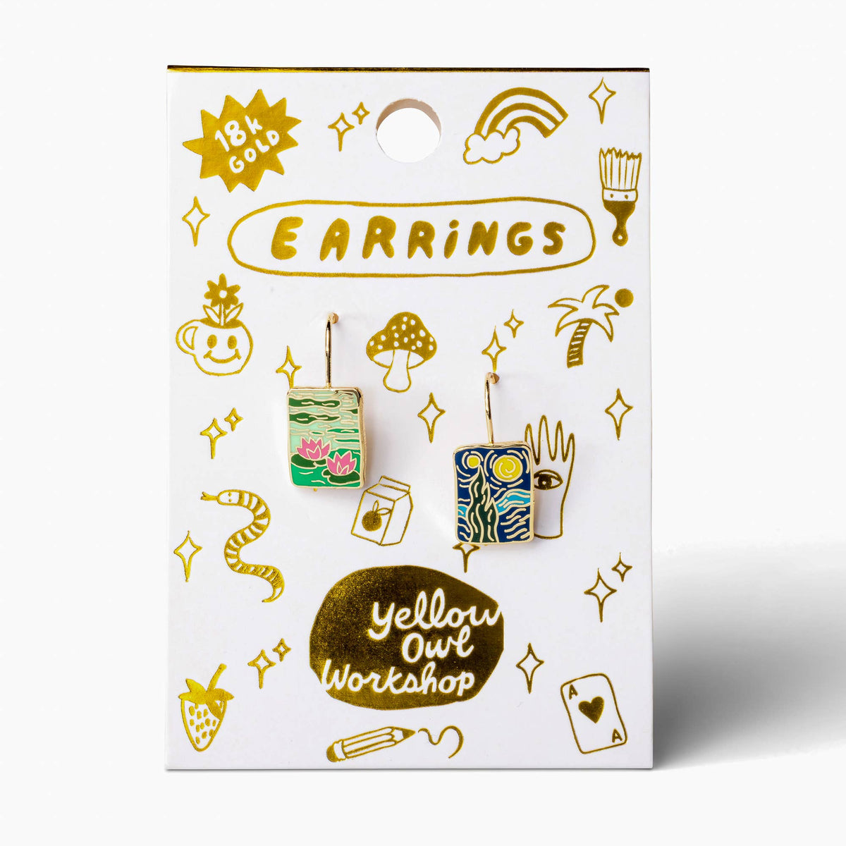 Monet & Van Gogh Impressionists Drop Earrings