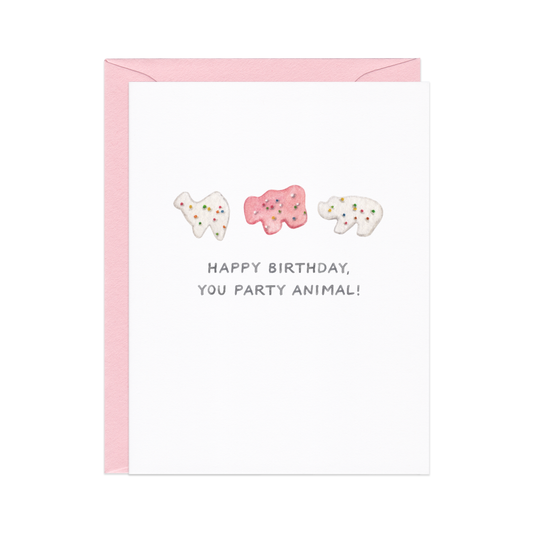 Party Animal Crackers Birthday Card