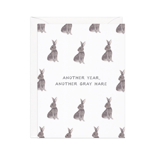 Another Gray Hare Birthday Card