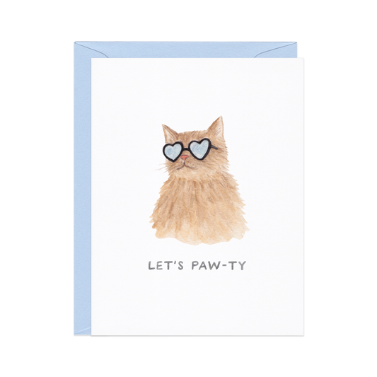 Let's Paw-ty Birthday Card