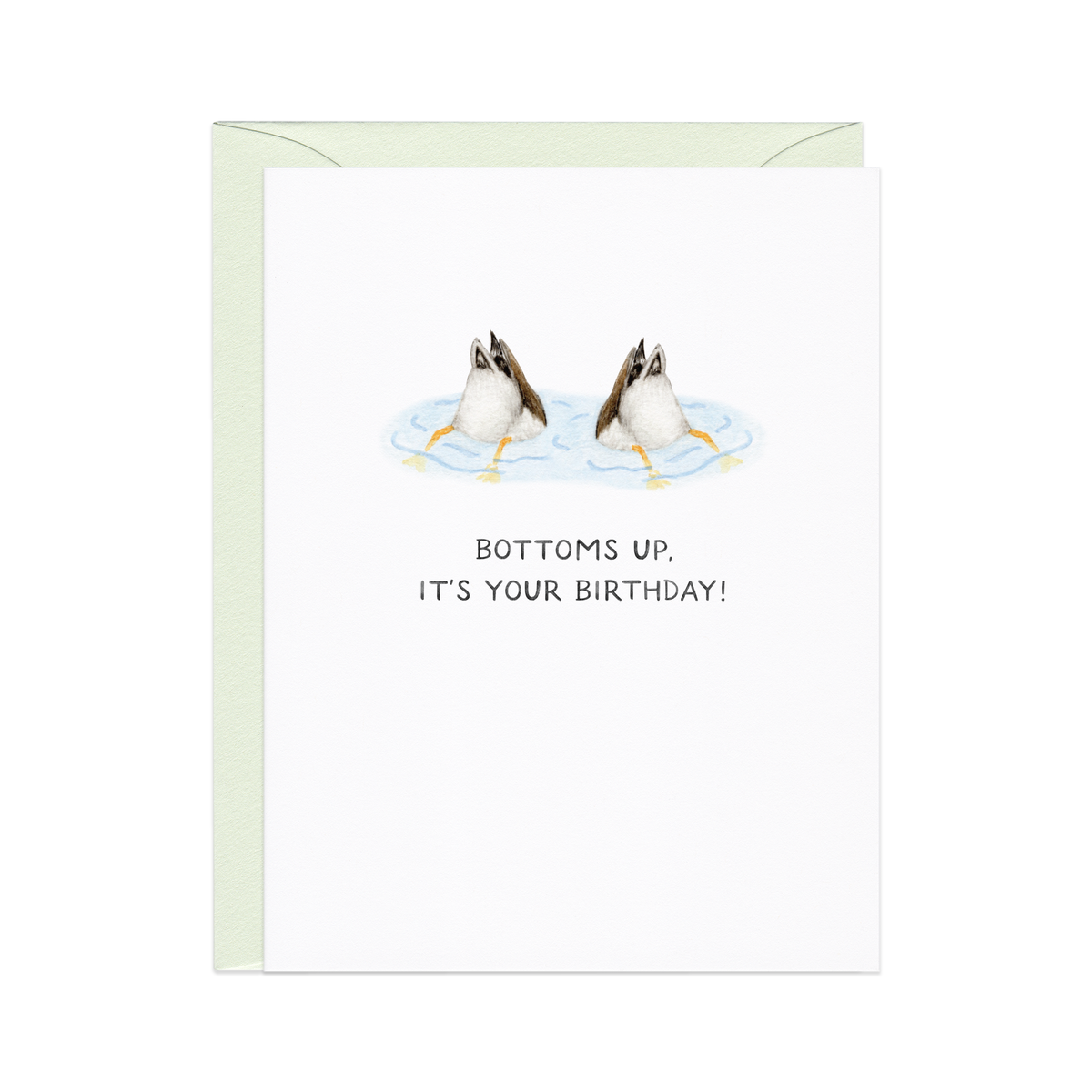 Bottoms Up Birthday Card