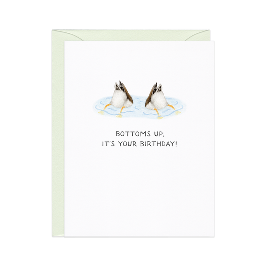Bottoms Up Birthday Card
