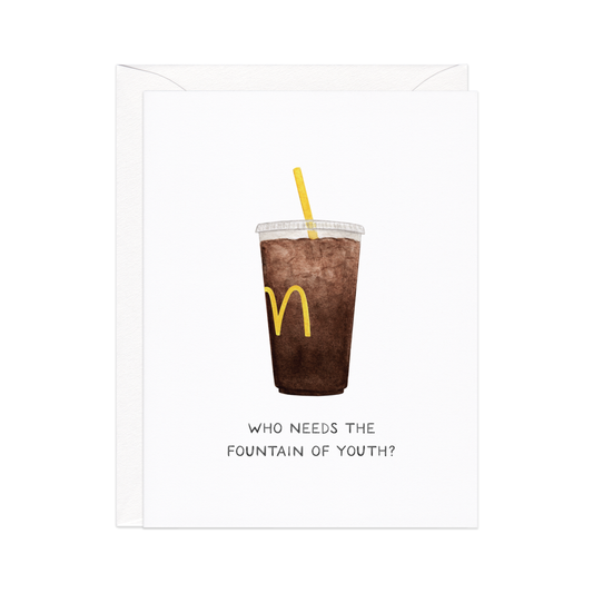 Fountain Coke Birthday Card