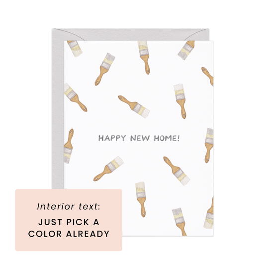 New Home Paints Congrats Card