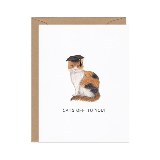 Cats Off To You Grad Card