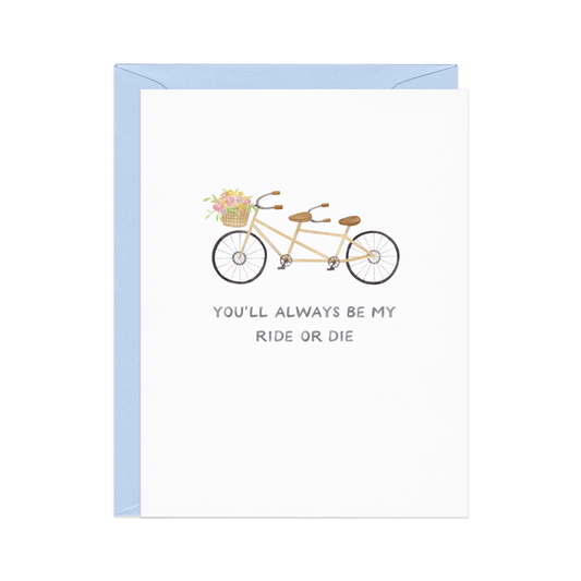 Ride or Die Friendship Card
