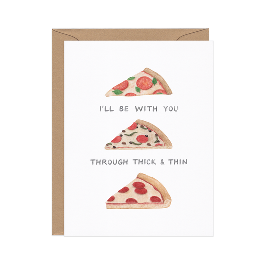 Thick and Thin Friendship Card