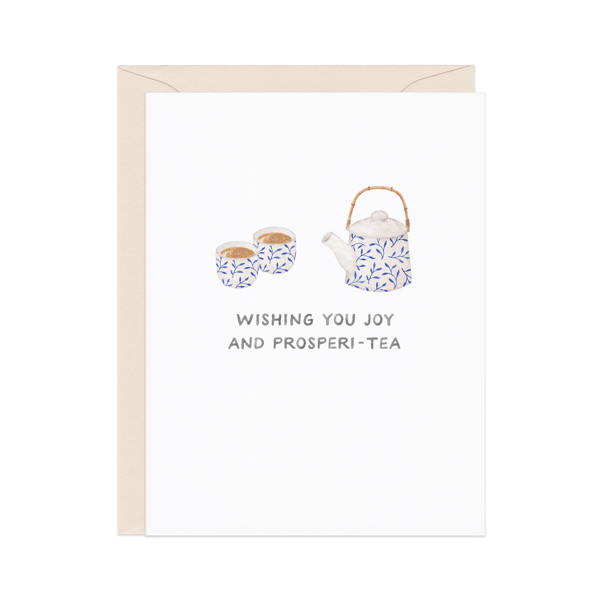 Joy and Prosperi-tea Congrats Card