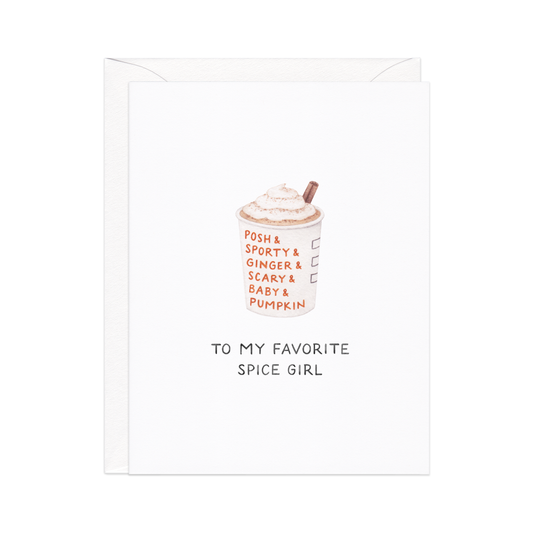 Pumpkin Spice Girl Fall Card