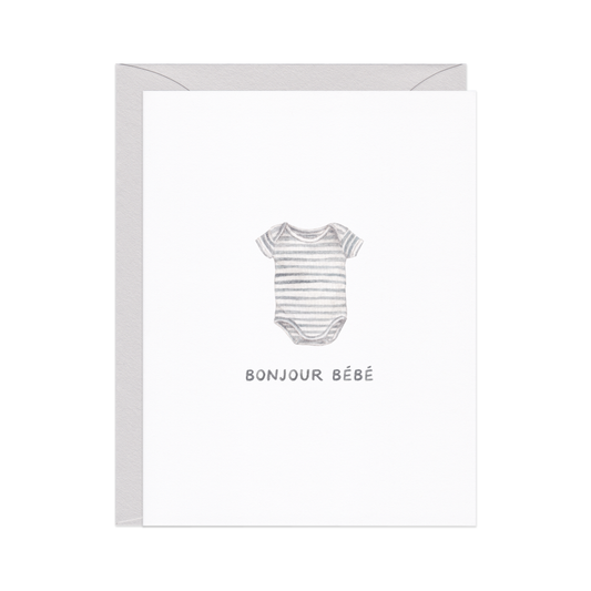 Bonjour Bebe New Baby Card