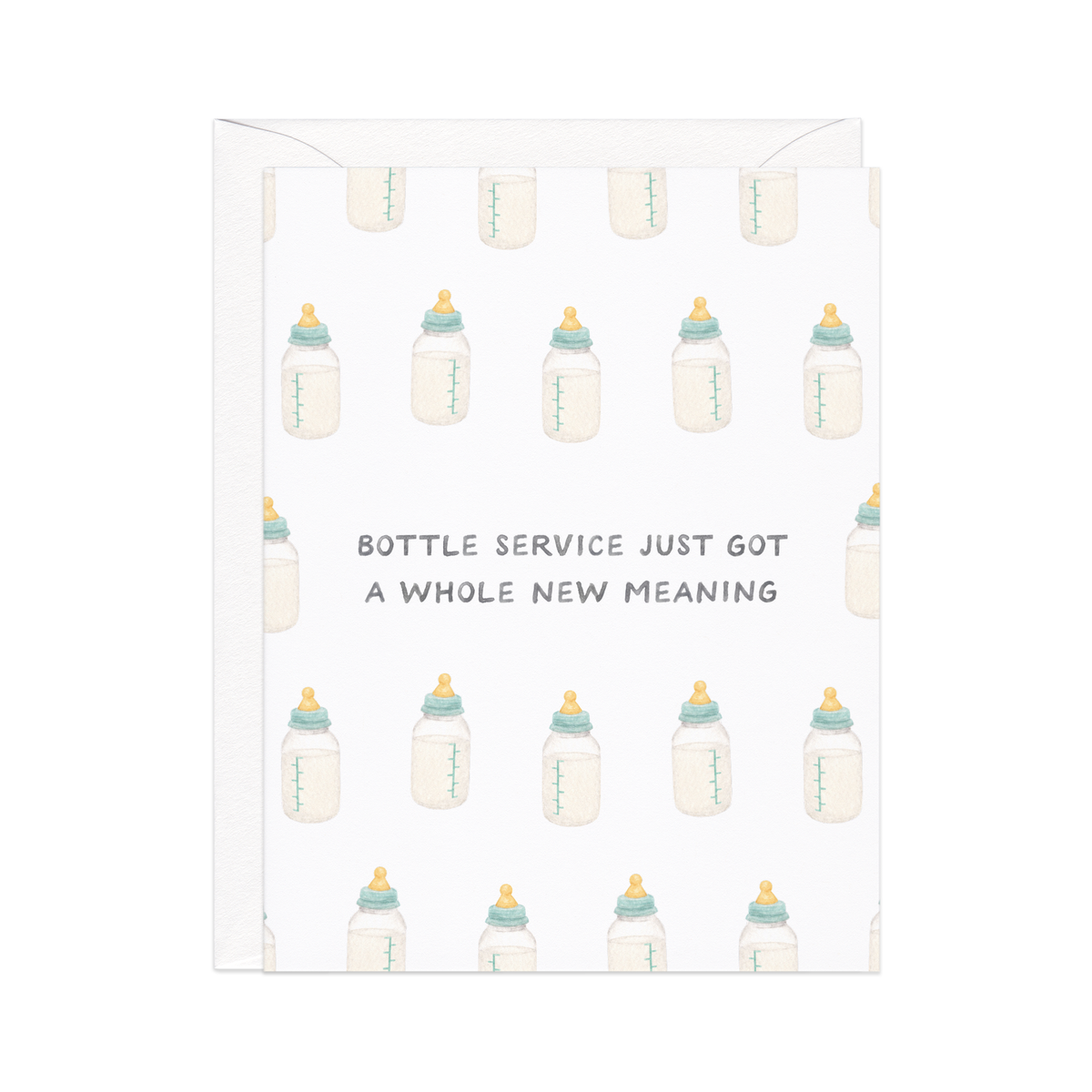 Bottle Service New Baby Card