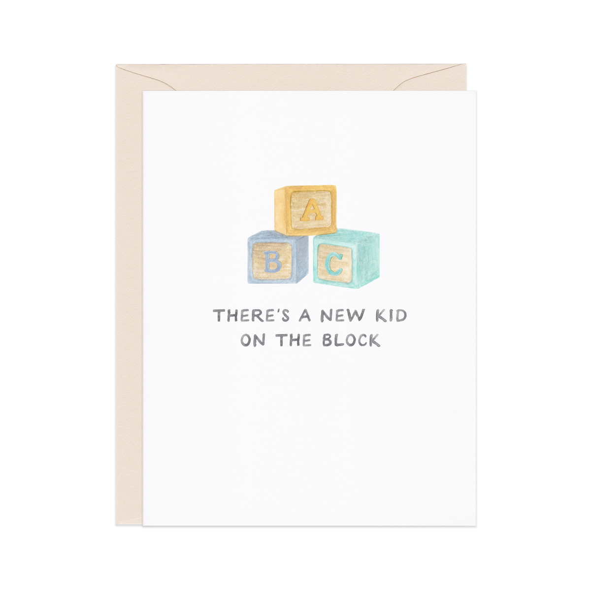 New Kid on the Block Baby Card