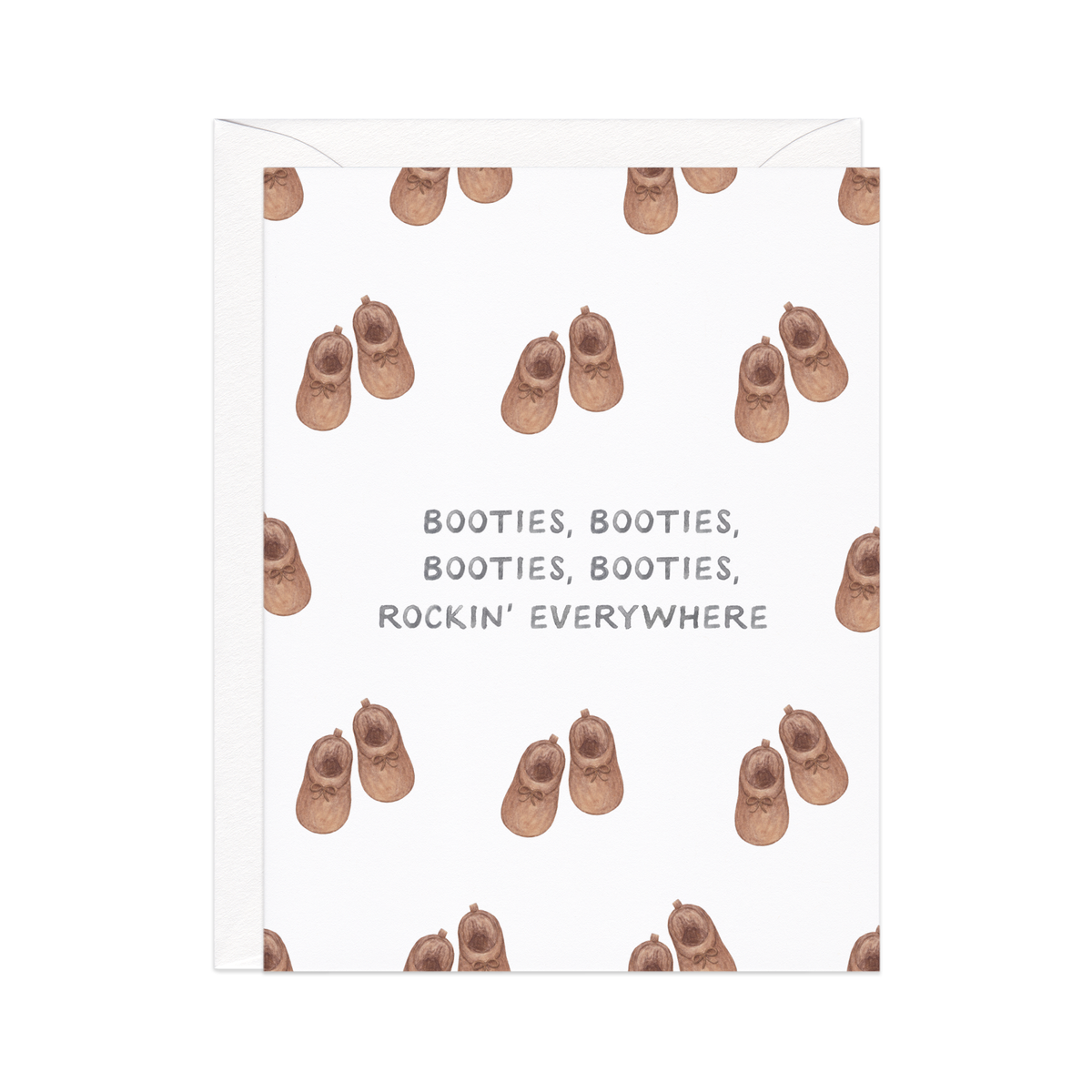 Miss New Booties Baby Card
