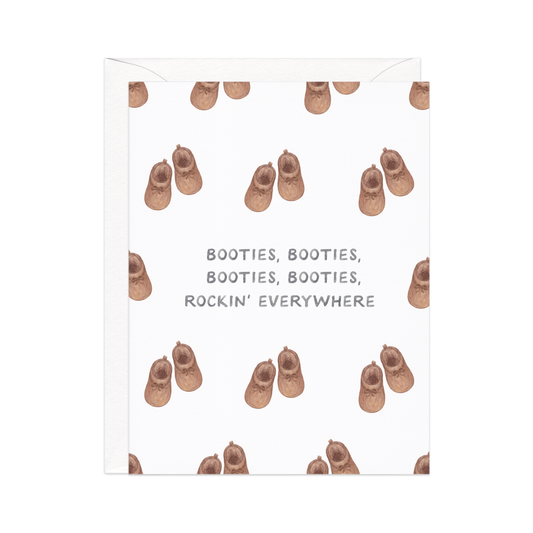 Miss New Booties Baby Card