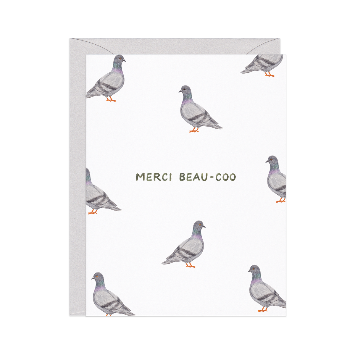 Merci Beau-coo Thanks Card