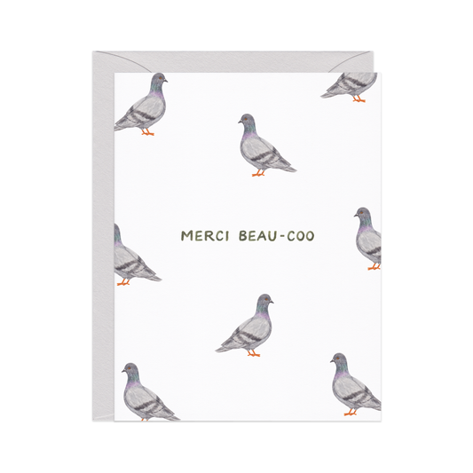 Merci Beau-coo Thanks Card