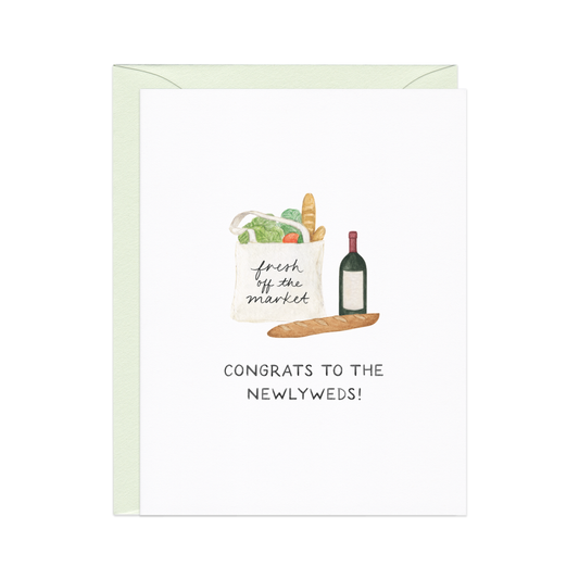Fresh of the Market Wedding Card