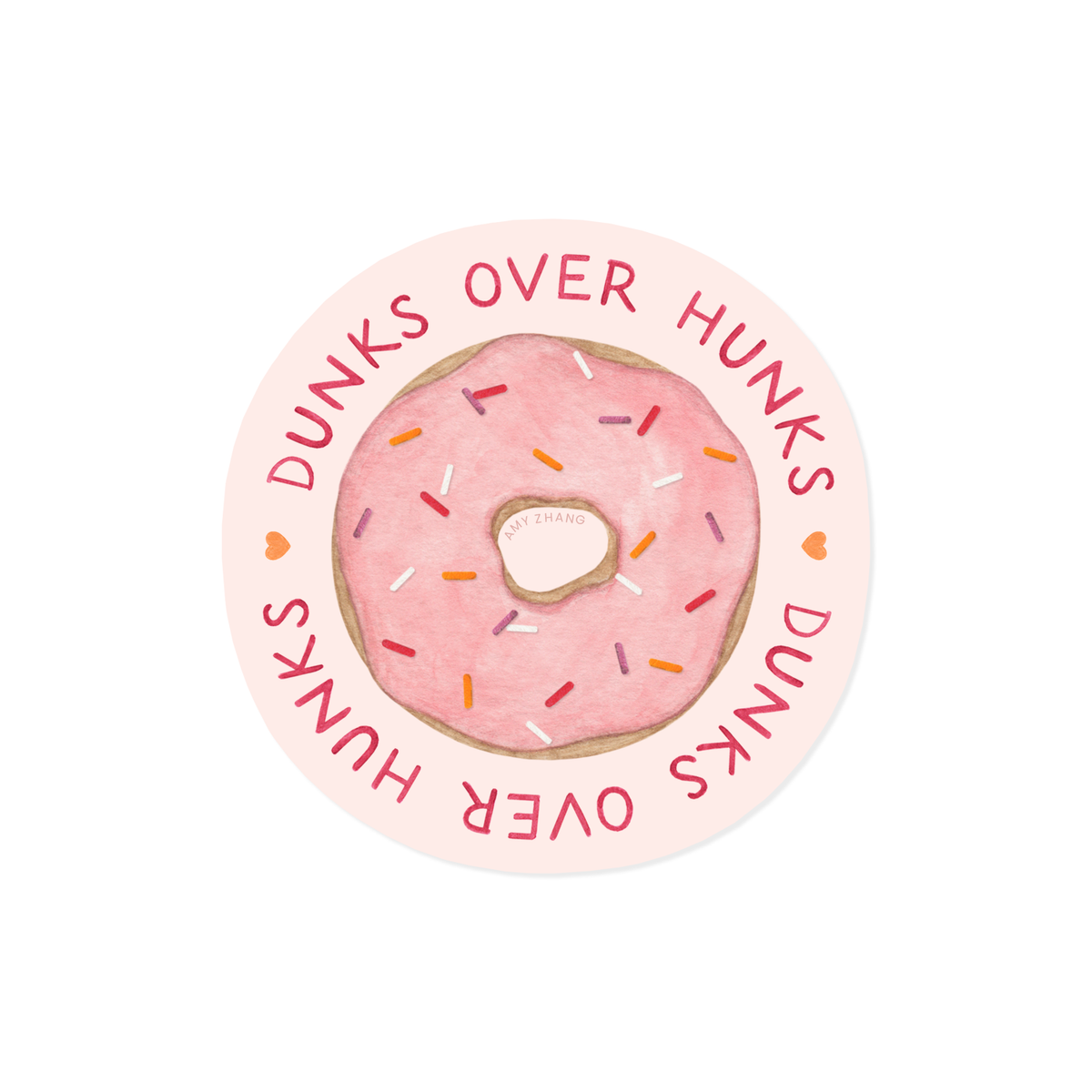 Dunks Over Hunks Sticker