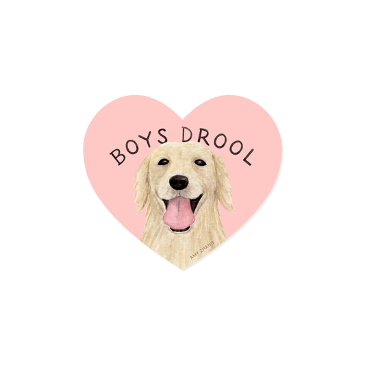 Boys Drool Sticker