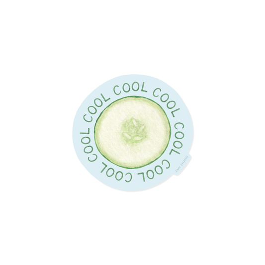 Cool as a Cucumber Sticker
