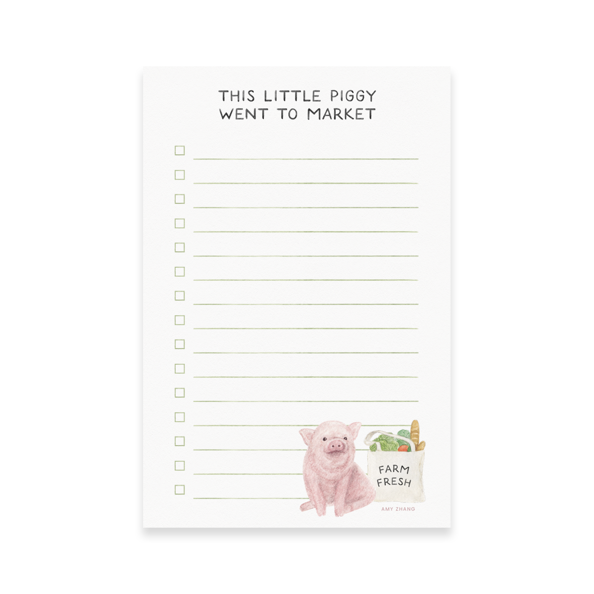 This Little Piggy Notepad