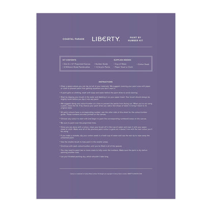 Liberty Coastal Parade 9 x 12" Paint by Number Kit