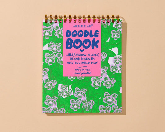 Violets Letterpress Doodlebook (Unlined)