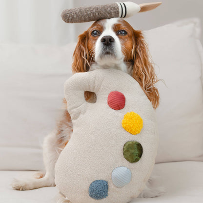 Paint Palette and Brush Enrichment Dog Toy