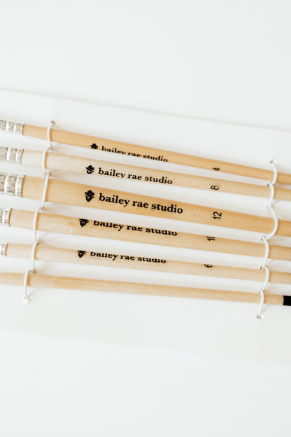 Round Tip Watercolor Brush Set (6 pieces)